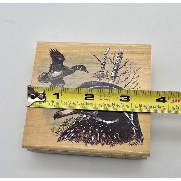 STAMPA ROSA RUBBER STAMP Ducks 300-41 Wood Duck New Michaelsen 1999 - Picture 3 of 11